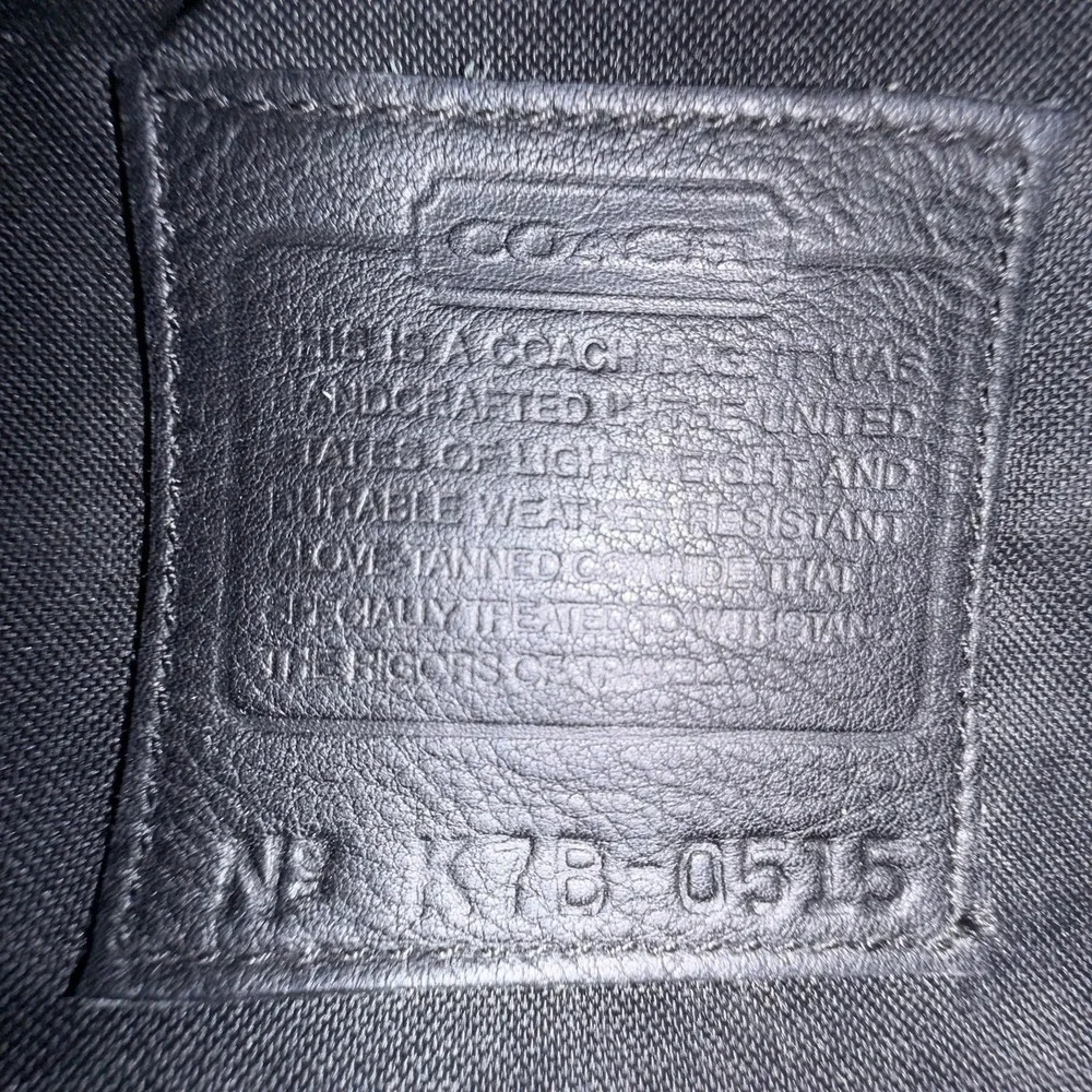 Vintage Coach Canteen Waist Fanny Pack Sling Black Leather Bag Purse 1997